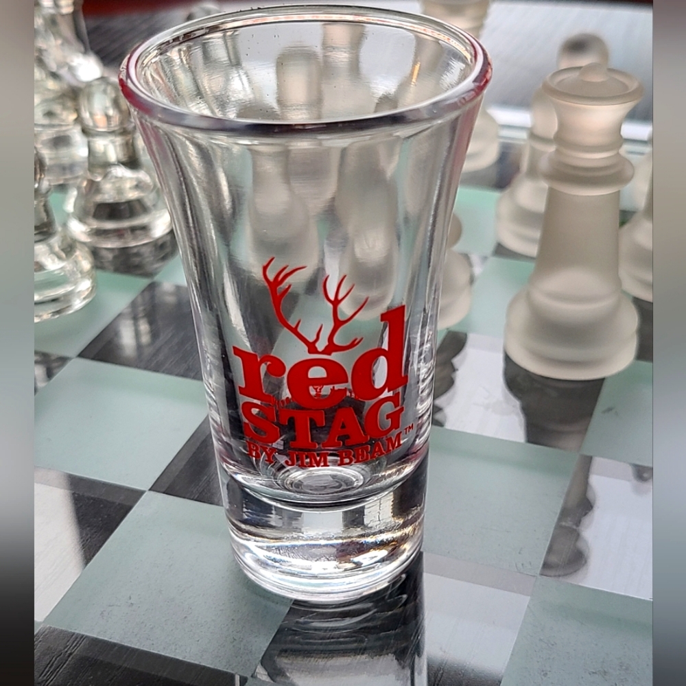 Red Stag by Shot Glass